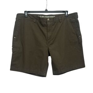 Duluth Flex Ballroom Khaki Shorts Size 44 Green 9” Stretch NWT